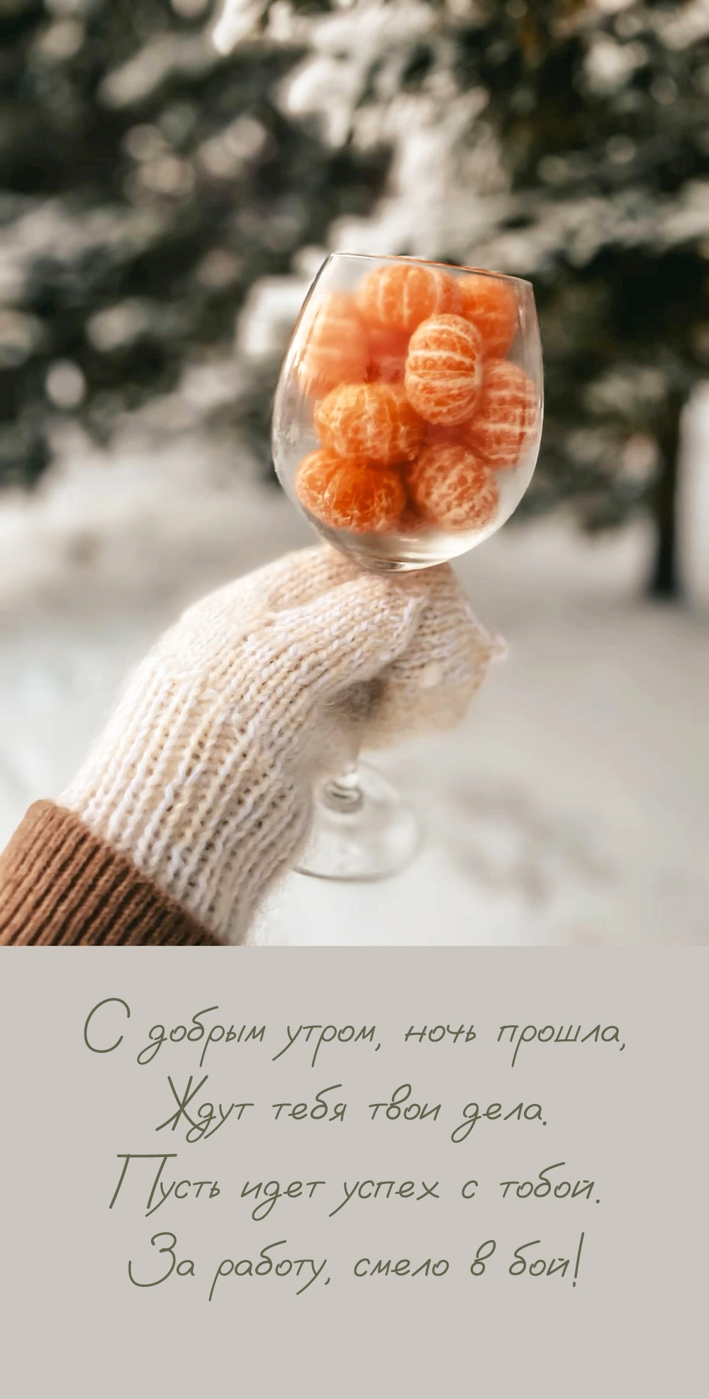 С добрым утром, ночь прошла, ждут тебя твои дела.