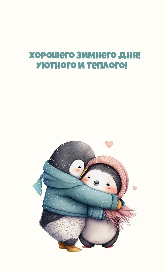 Хорошего зимнего дня! Уютного и теплого! Хорошего зимнего дня! Уютного и теплого!