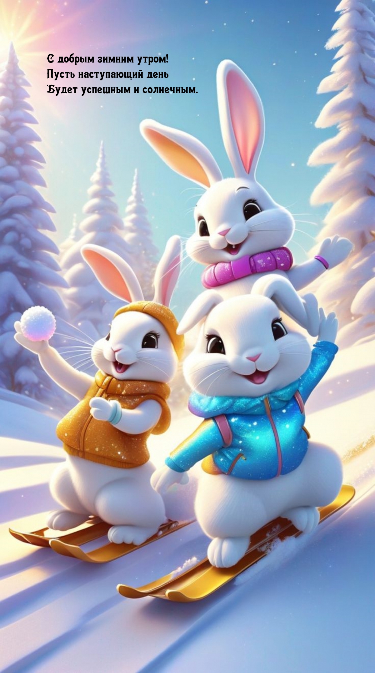С добрым зимним утром! Пусть наступающий день будет успешным