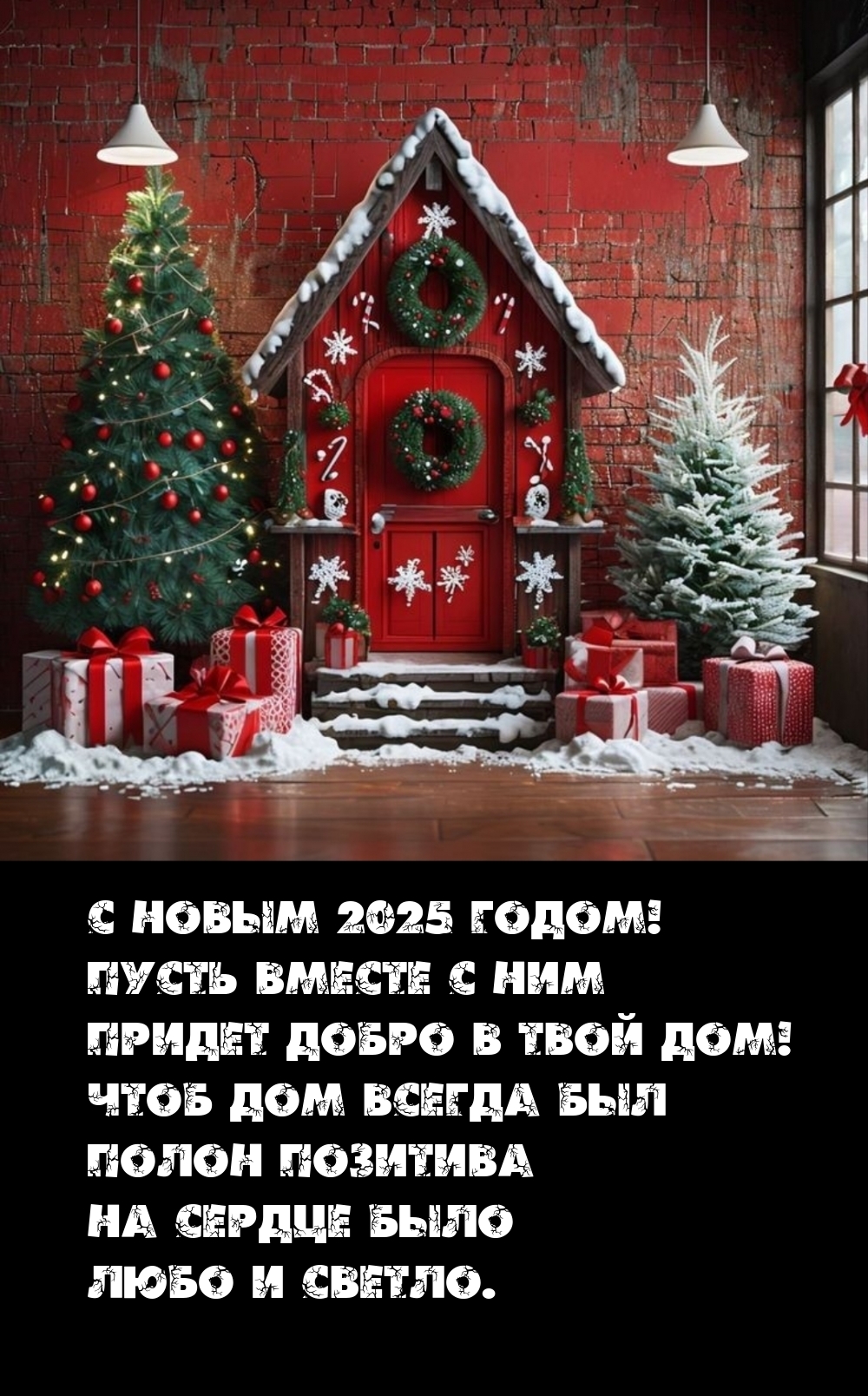 С Новым 2025 годом! Пусть вместе с ним придет добро в твой дом! С Новым 2025 годом! Пусть вместе с ним придет добро в твой дом!